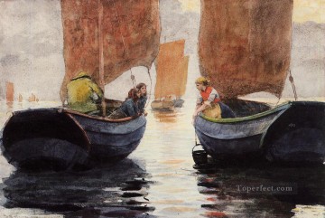 残光リアリズム海洋画家ウィンスロー・ホーマー Oil Paintings